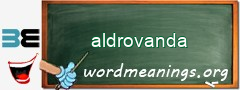 WordMeaning blackboard for aldrovanda